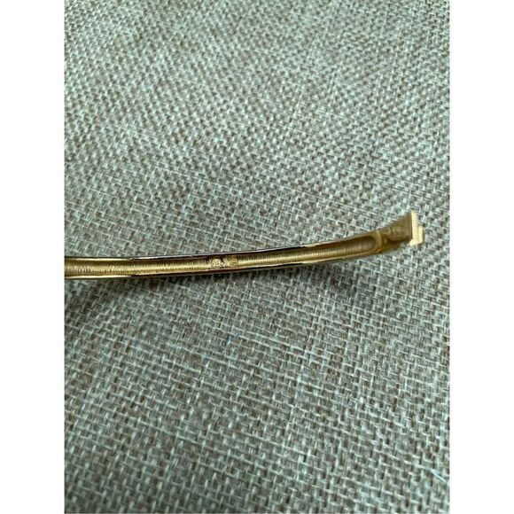 Vintage Swan Swarovski Crystal Rhinestone Hinged Bangle Bracelet Signed READ - Picture 7 of 9